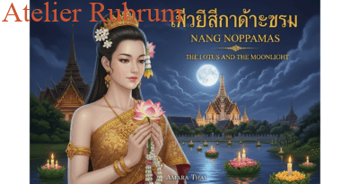 タイの古典『タムラップ・タオ・シーチュラーラック』通称『ナーング・ノッパマートの書』について⑤ 以前生成して掲載したノッパマートと少しちがいますが許してください。